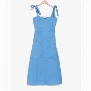 Nicholas Tatianna Cotton Tie Strap Midi Dress in Swim size 12 and 6